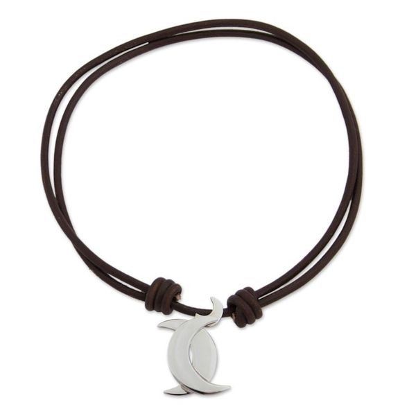 Alternate image for Taxco Sterling Silver Gemini Pendant Necklace from Mexico Gemini Moon