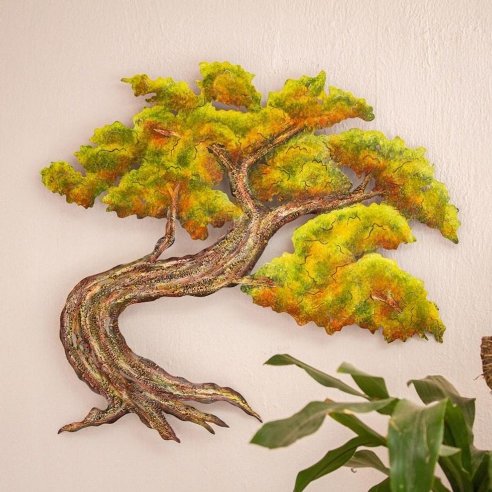 Steel wall art Medium 'Bonsai'