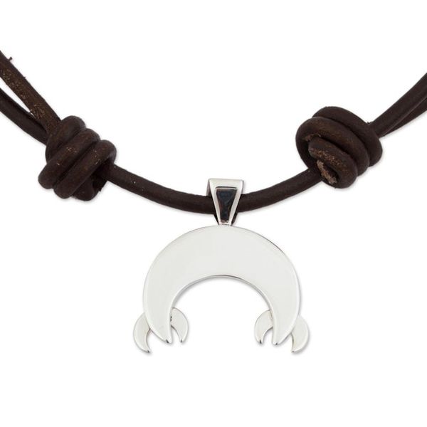 Alternate image for Taxco Sterling Silver Cancer Pendant Necklace from Mexico Taxco Cancer