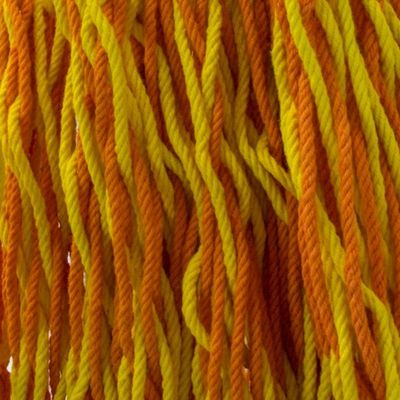 Alternate image for Yellow Orange Hand Woven Cotton Hammock Swing Chair Maya Sunflower