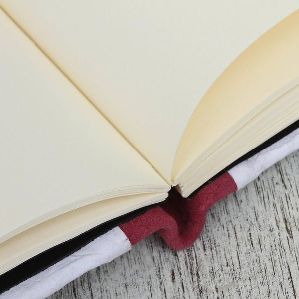 Alternate image for Recycled Paper Journal in White from Mexico Rosy Rain