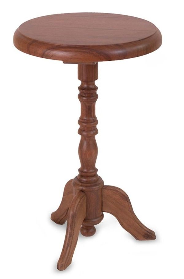Alternate image for Handmade Colonial Wood Accent Table Furniture Colonial Ranch