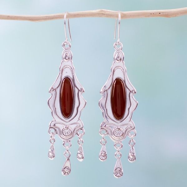Alternate image for Carnelian chandelier earrings Historys Promise