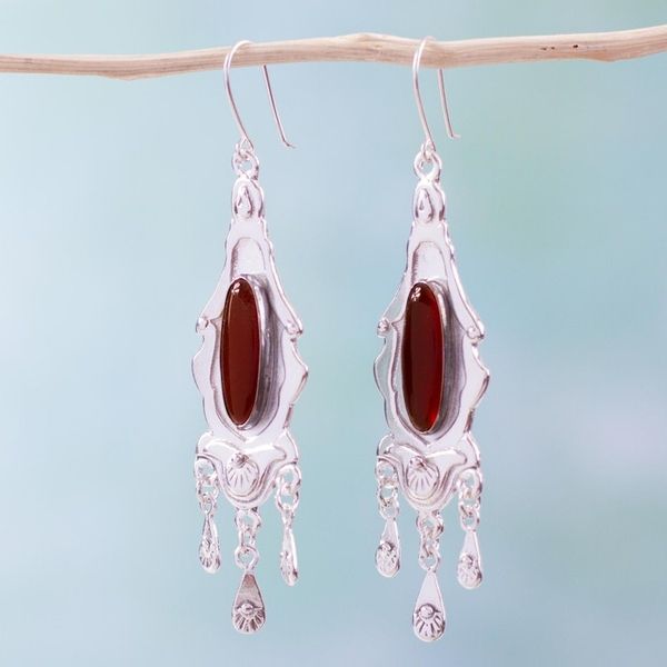 Alternate image for Carnelian chandelier earrings Historys Promise
