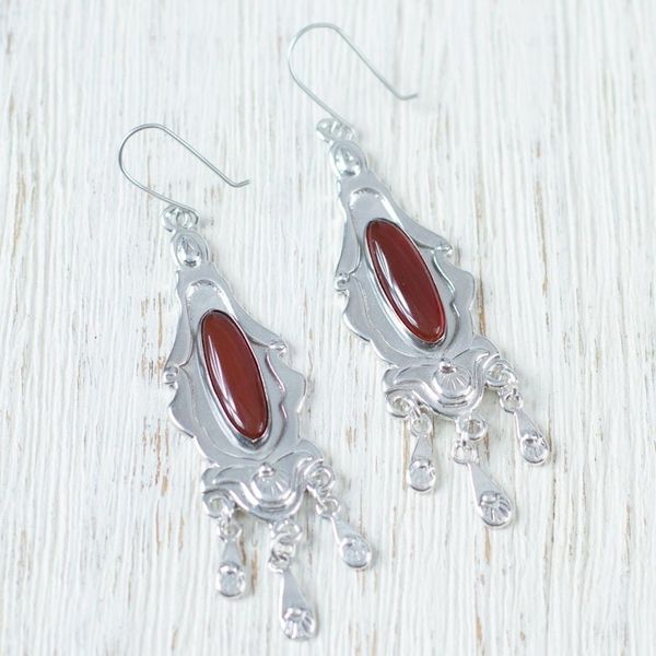 Alternate image for Carnelian chandelier earrings Historys Promise