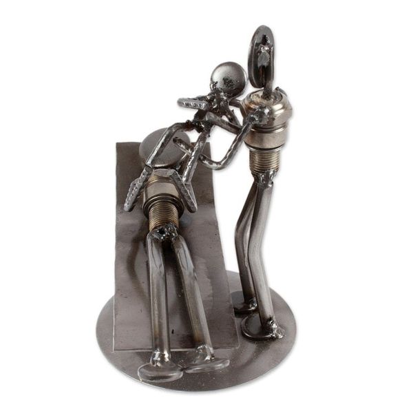 Alternate image for Hand Crafted Recycled Auto Parts and Metal Sculpture Baby is Born