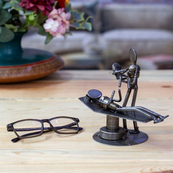 Alternate image for Hand Crafted Recycled Auto Parts and Metal Sculpture Baby is Born