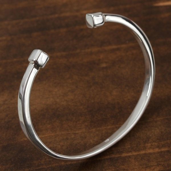 Alternate image for High-Polish Sterling Silver Cuff Bracelet from Mexico Beginning and End