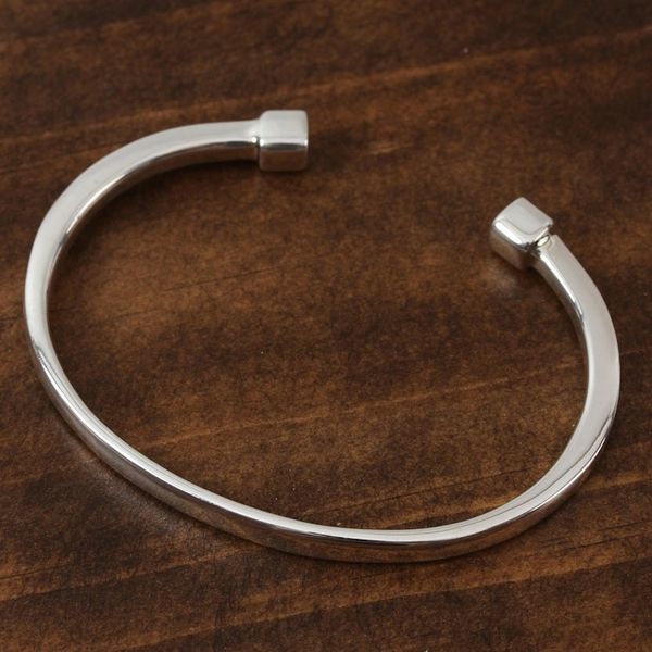 Alternate image for High-Polish Sterling Silver Cuff Bracelet from Mexico Beginning and End