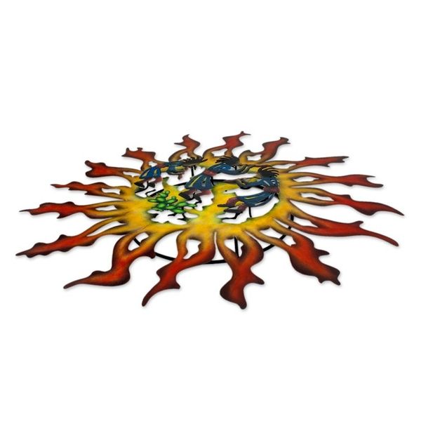 Alternate image for Collectible Kokopelli Steel Wall Art Sun Dancers