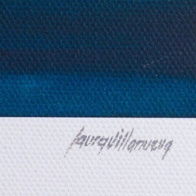 Alternate image for Signed Surrealist Print of a Girl in a Coffee Cup Coffee with Cinnamon