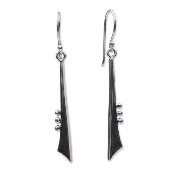 Alternate image for Taxco Silver Earrings Modern Jazz Duet