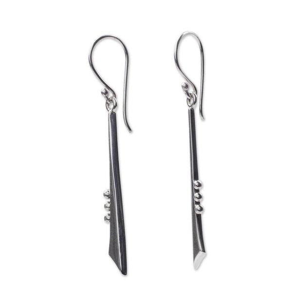Alternate image for Taxco Silver Earrings Modern Jazz Duet