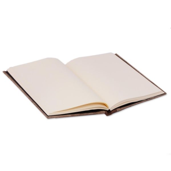 Alternate image for Leather Accent Recycled Paper Journal in Brown from Mexico Cherished Memories