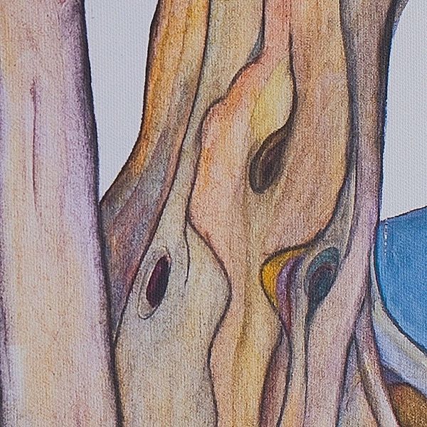Alternate image for Surreal Moonlight Landscape Gicle Print on Canvas Mexico Tree in the Moonlight