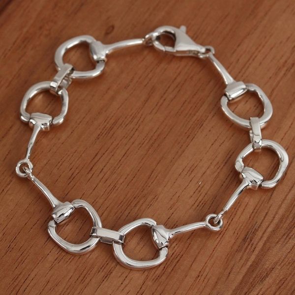 Alternate image for High-Polish Sterling Silver Link Bracelet from Mexico Enlaced