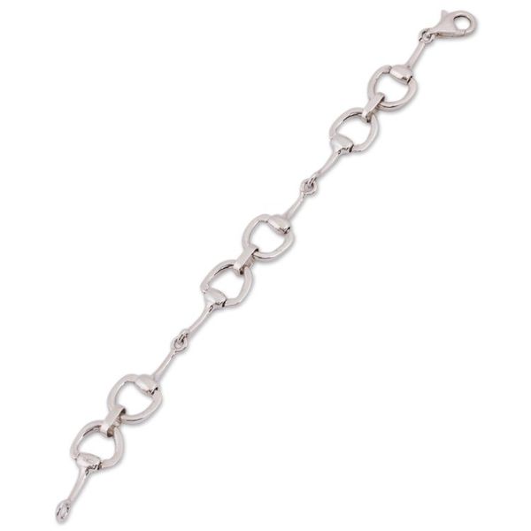 Alternate image for High-Polish Sterling Silver Link Bracelet from Mexico Enlaced