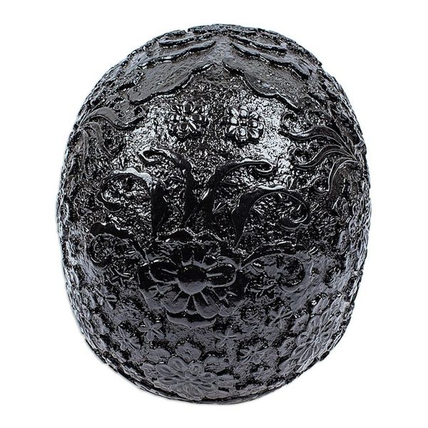 Alternate image for Handcrafted Petite Ceramic Skull Figurine from Mexico Skull Intrigue