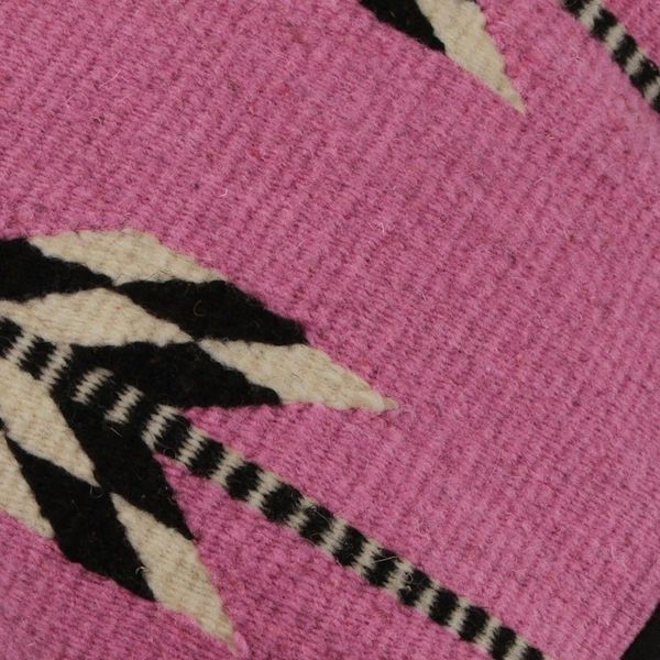 Alternate image for Wool Cushion Cover in Magenta from Mexico Chevron Beauty