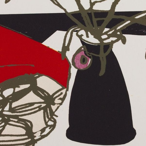 Alternate image for Signed Numbered 35-Inch Silkscreen Print Depicting a Woman Phyllis
