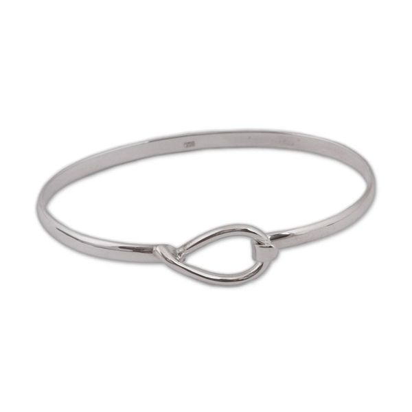 Alternate image for Taxco Silver Bangle Bracelet Crafted in Mexico Lasso Link