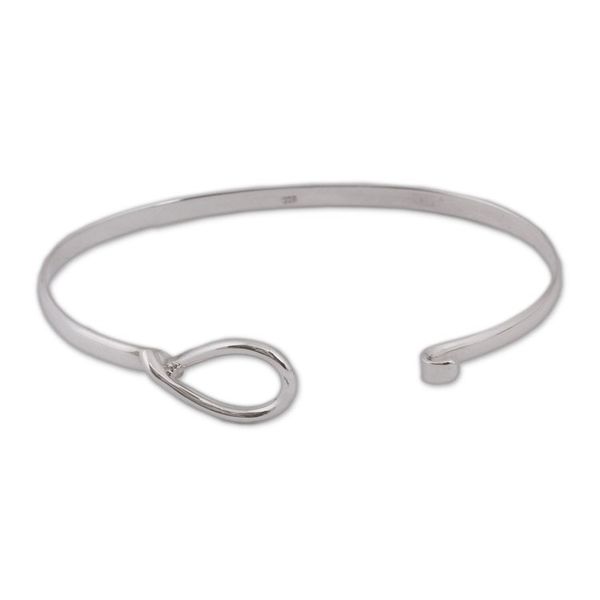 Alternate image for Taxco Silver Bangle Bracelet Crafted in Mexico Lasso Link