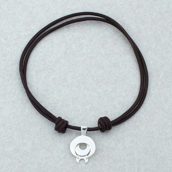 Alternate image for Taxco Sterling Silver Capricorn Pendant Necklace from Mexico Capricorn Moon