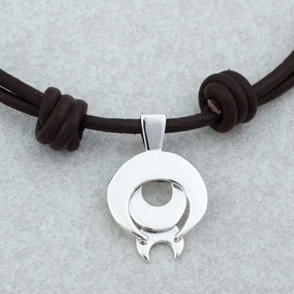Alternate image for Taxco Sterling Silver Capricorn Pendant Necklace from Mexico Capricorn Moon
