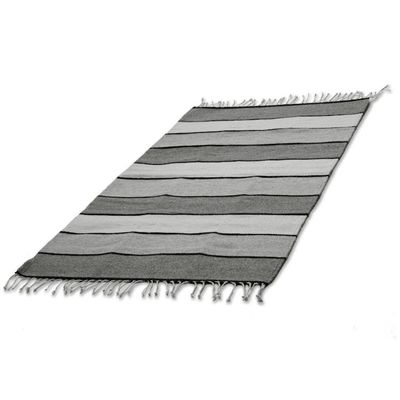 Alternate image for Zapotec Handwoven Rug in Undyed Natural Wool 2_5 x 5 Essential Earth