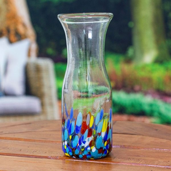 Alternate image for Host Gift Box with 2 Glasses-Carafe-Basket-from Mexico Colorful