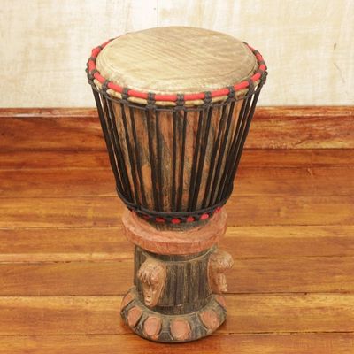 Alternate image for Fair Trade Wood Djembe Drum Think Together