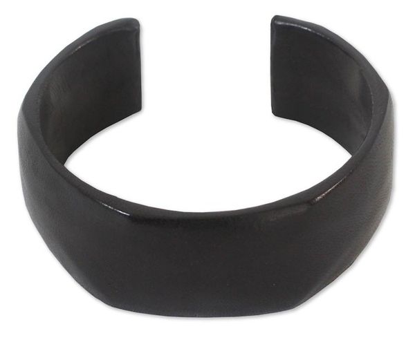 Alternate image for Modern Leather Cuff Bracelet Dasba in Black