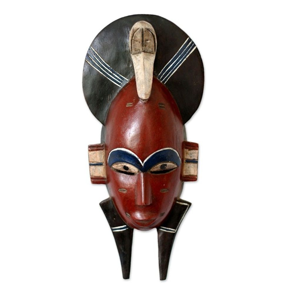 African Wall Mask 'Senufo Monkey Mask'