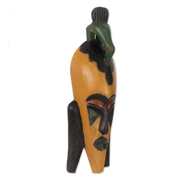 Alternate image for Bird Theme African Mask from Ghana Bird Man