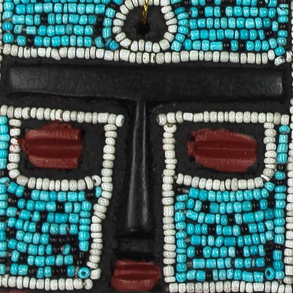 Alternate image for Handmade Sese Wood Holiday Ornaments Set of 4 Fante Head