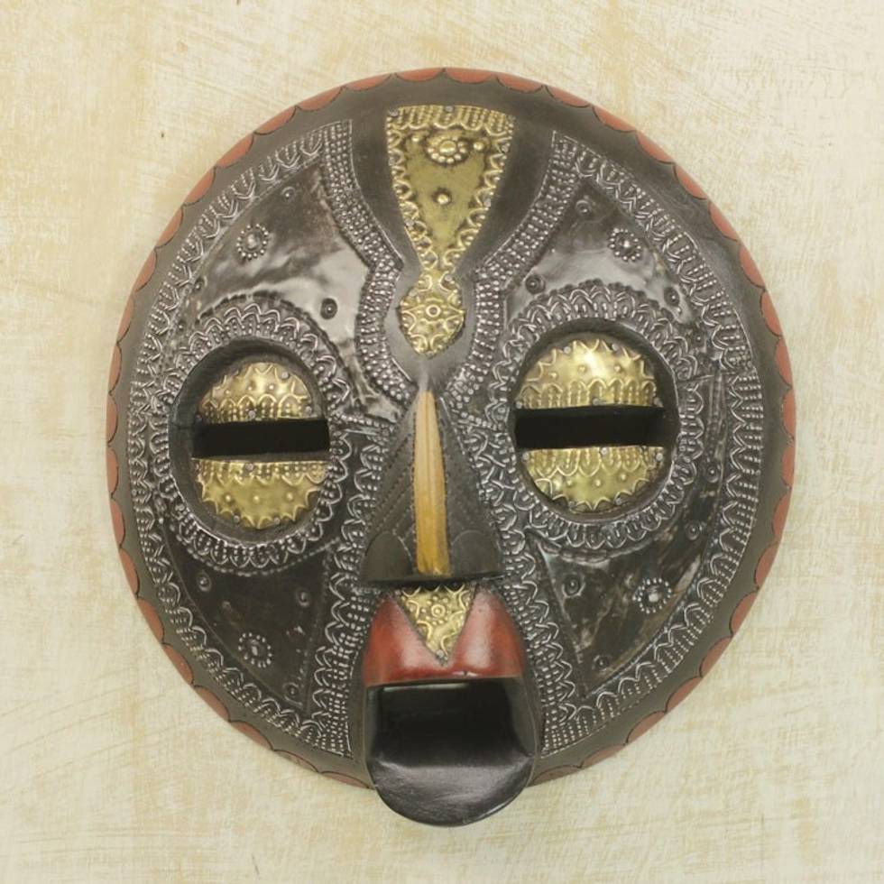 African Wood Mask 'Sign of Protection'
