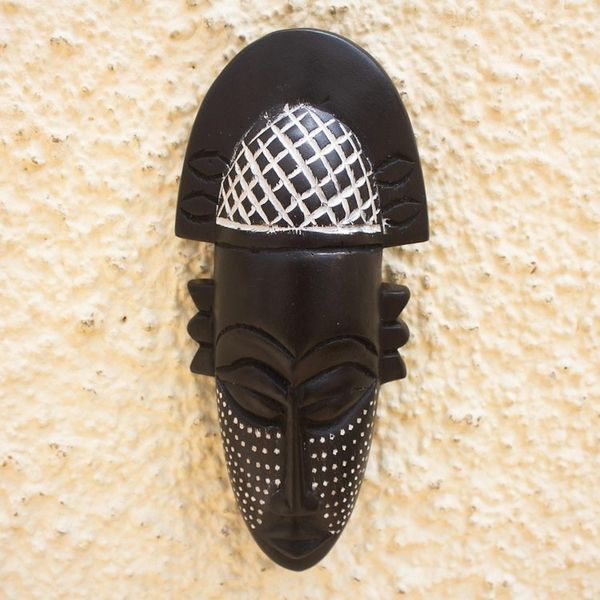 Alternate image for African Handmade Wood Wall Mask Lovely