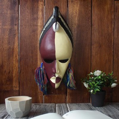 Alternate image for Authentic Sese Wood African Mask Sankofa Bird