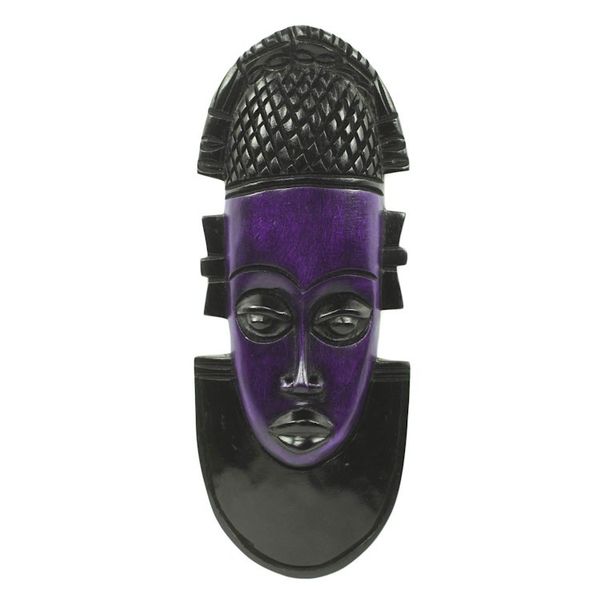 Alternate image for Hand Carved and Painted African Wood Mask Queen Idia