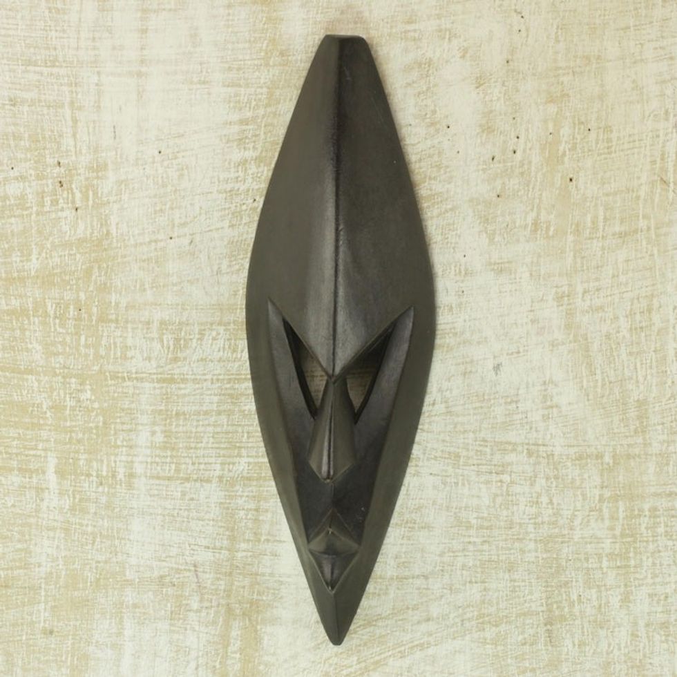 Hand Made Wood Mask from Africa 'Go in Peace'