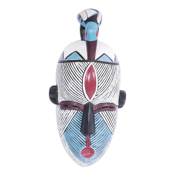 Alternate image for Hand Carved  Hand Painted Sese Wood Songye Mask from Ghana Songye Inspiration