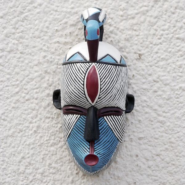 Alternate image for Hand Carved  Hand Painted Sese Wood Songye Mask from Ghana Songye Inspiration