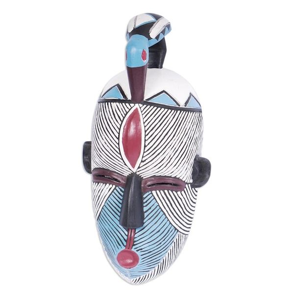 Alternate image for Hand Carved  Hand Painted Sese Wood Songye Mask from Ghana Songye Inspiration