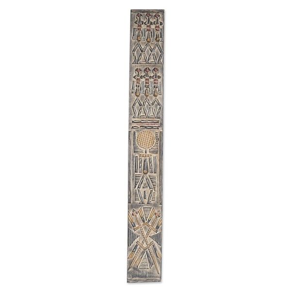 Alternate image for Dogon Board Mahogany Relief Panel Carved and Painted by Hand Unity Dogon Board