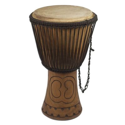 Alternate image for Wood djembe drum Good Energy