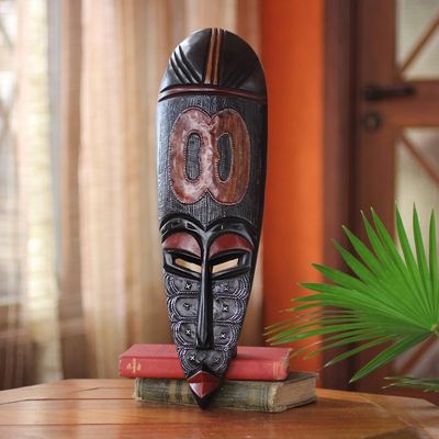 Alternate image for Unique African Wood Mask God is in the Heavens