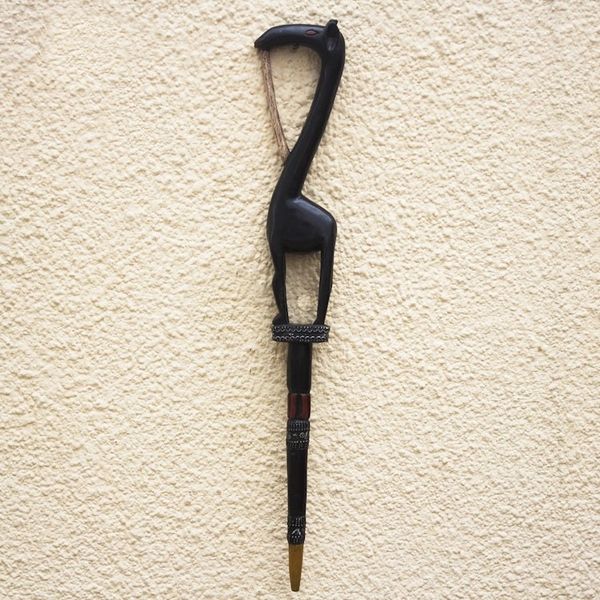Alternate image for Hand Carved Giraffe Walking Stick Giraffe