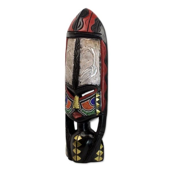 Alternate image for African Wood Mask Shower of Blessings