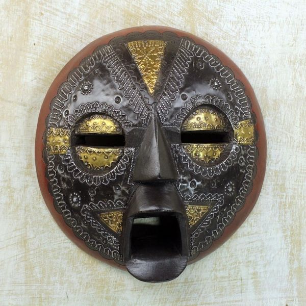 Alternate image for Hand Crafted African Wood Mask Beautiful Soul