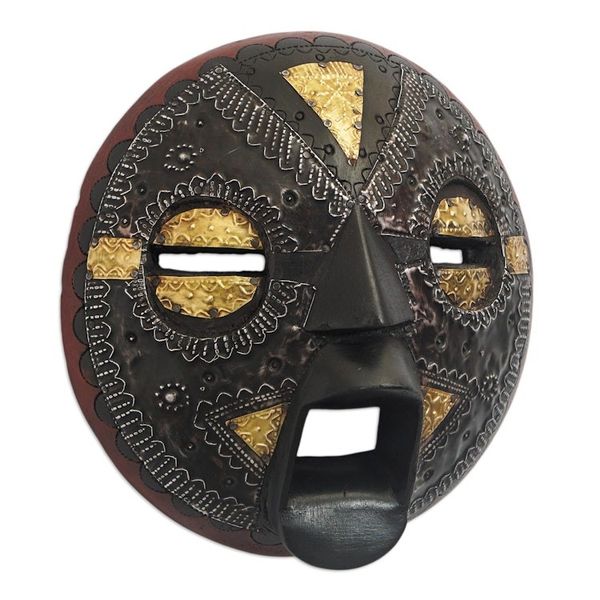 Alternate image for Hand Crafted African Wood Mask Beautiful Soul